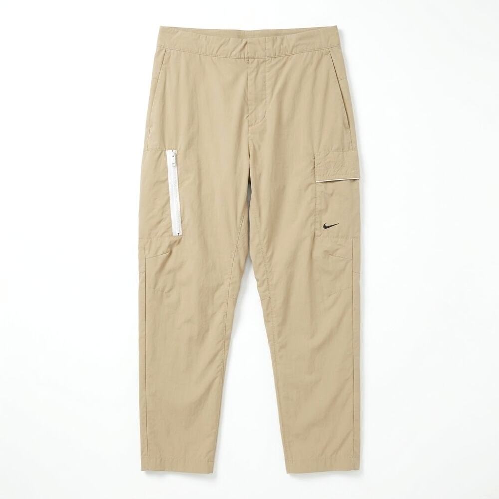NIKE Sportswear Style Essentials Woven Cargo Utility Pants Beige Mens Medium